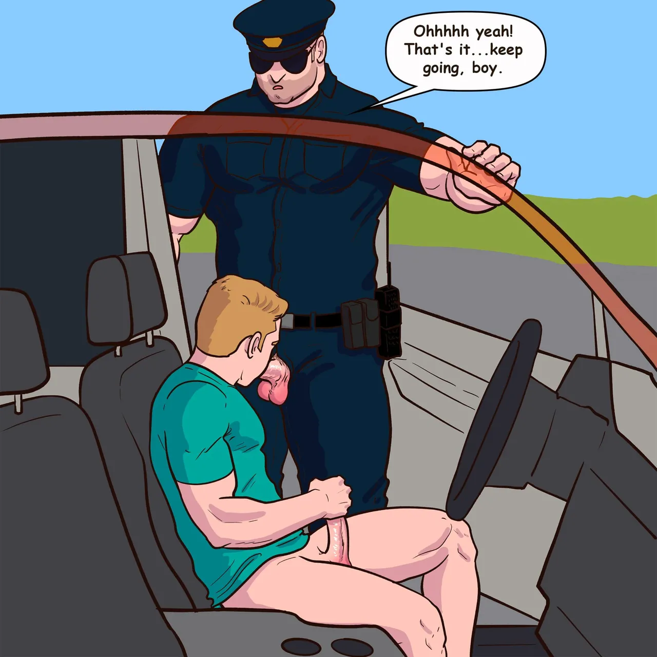 Gabo Artwork Comic 61 - The Cops page 10 full