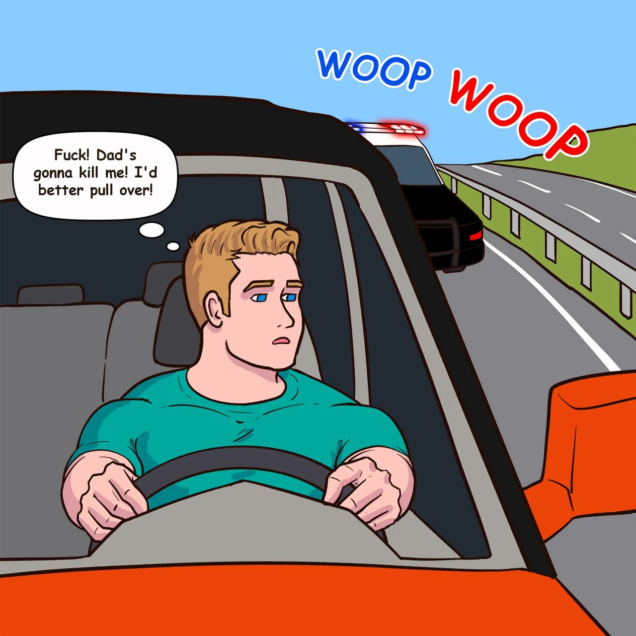Gabo Artwork Comic 61 - The Cops page 5 full