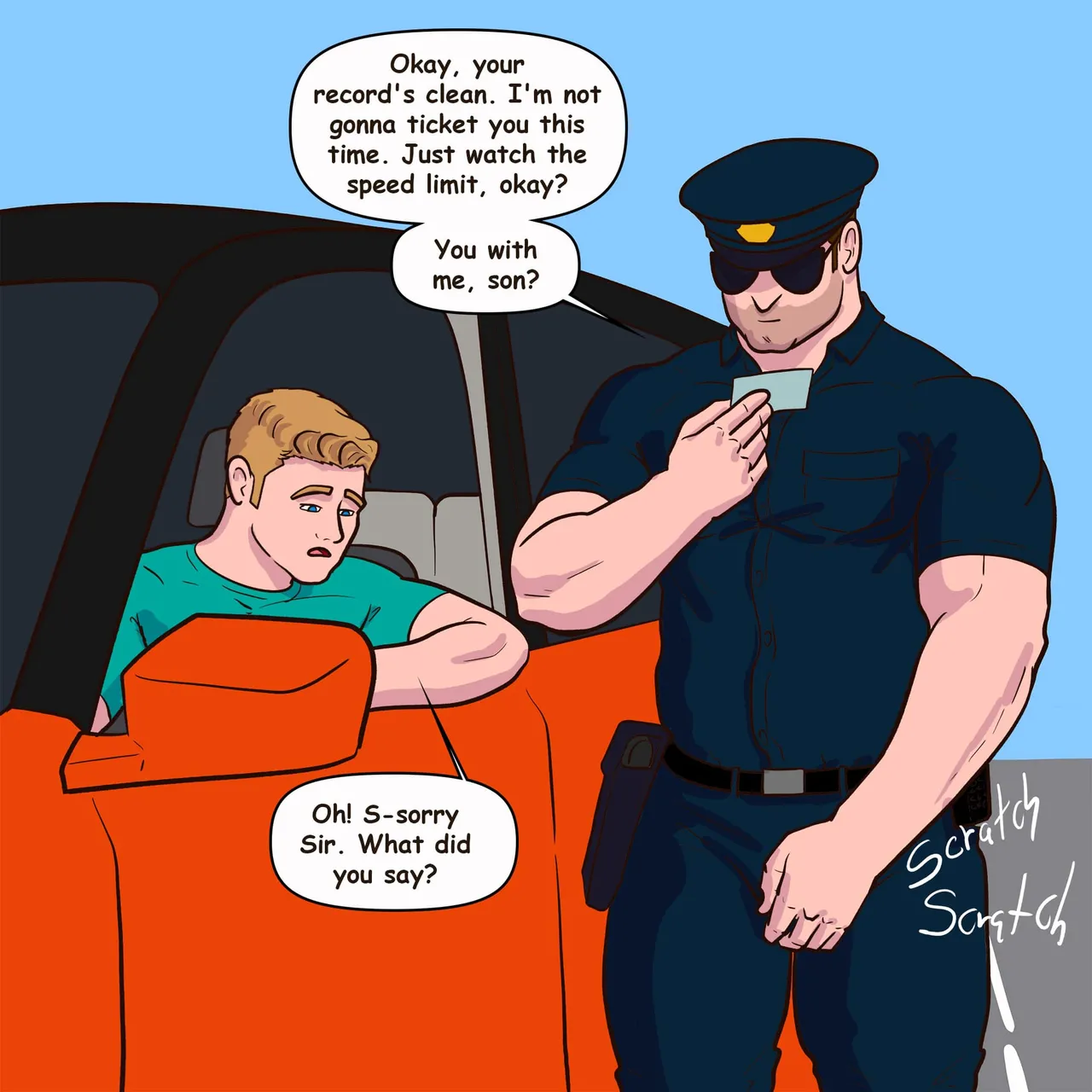 Gabo Artwork Comic 61 - The Cops page 7 full