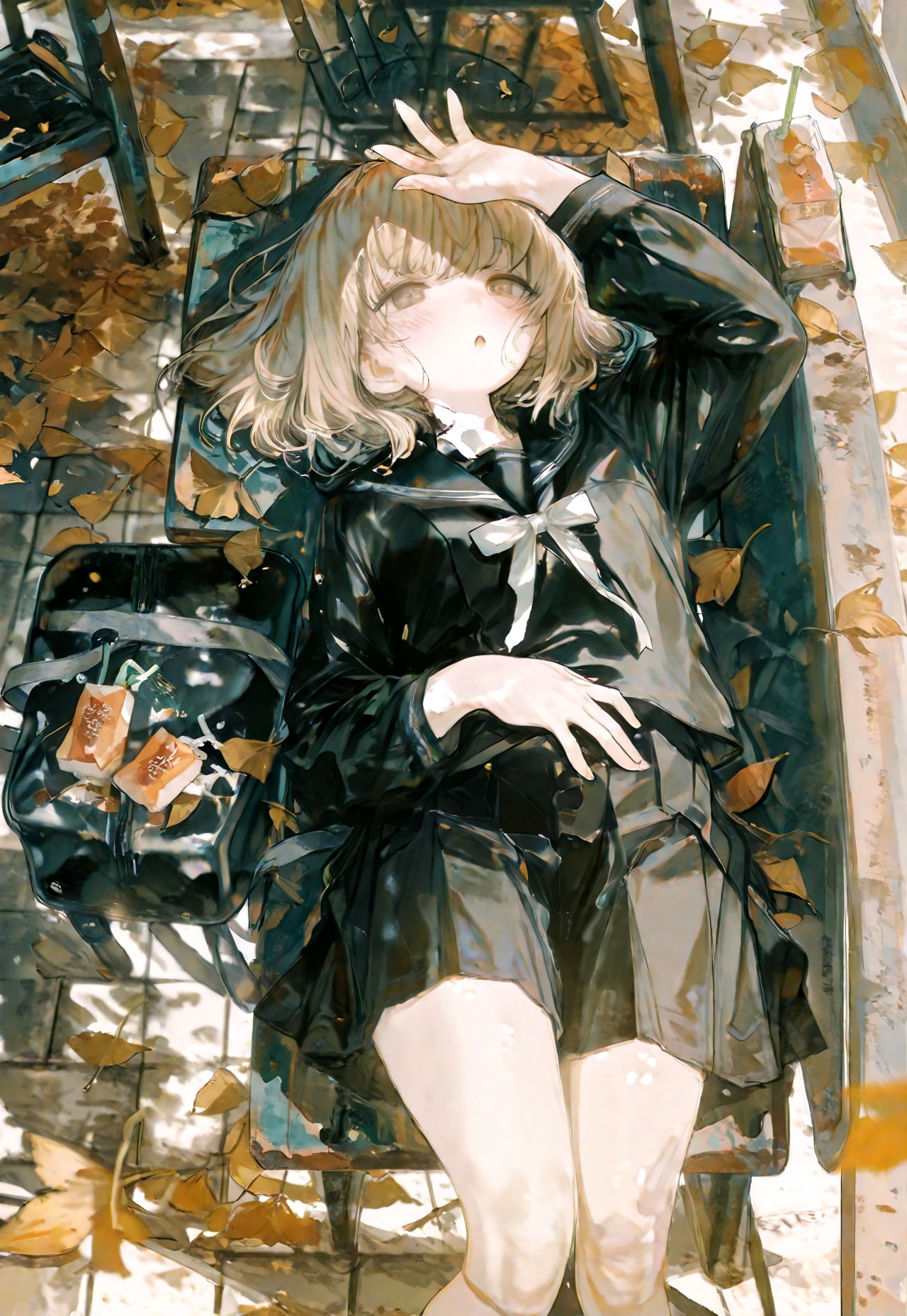 AUTUMN LEAF TEASE – PLUMP THIGHS SAILOR UNIFORM page 2 full