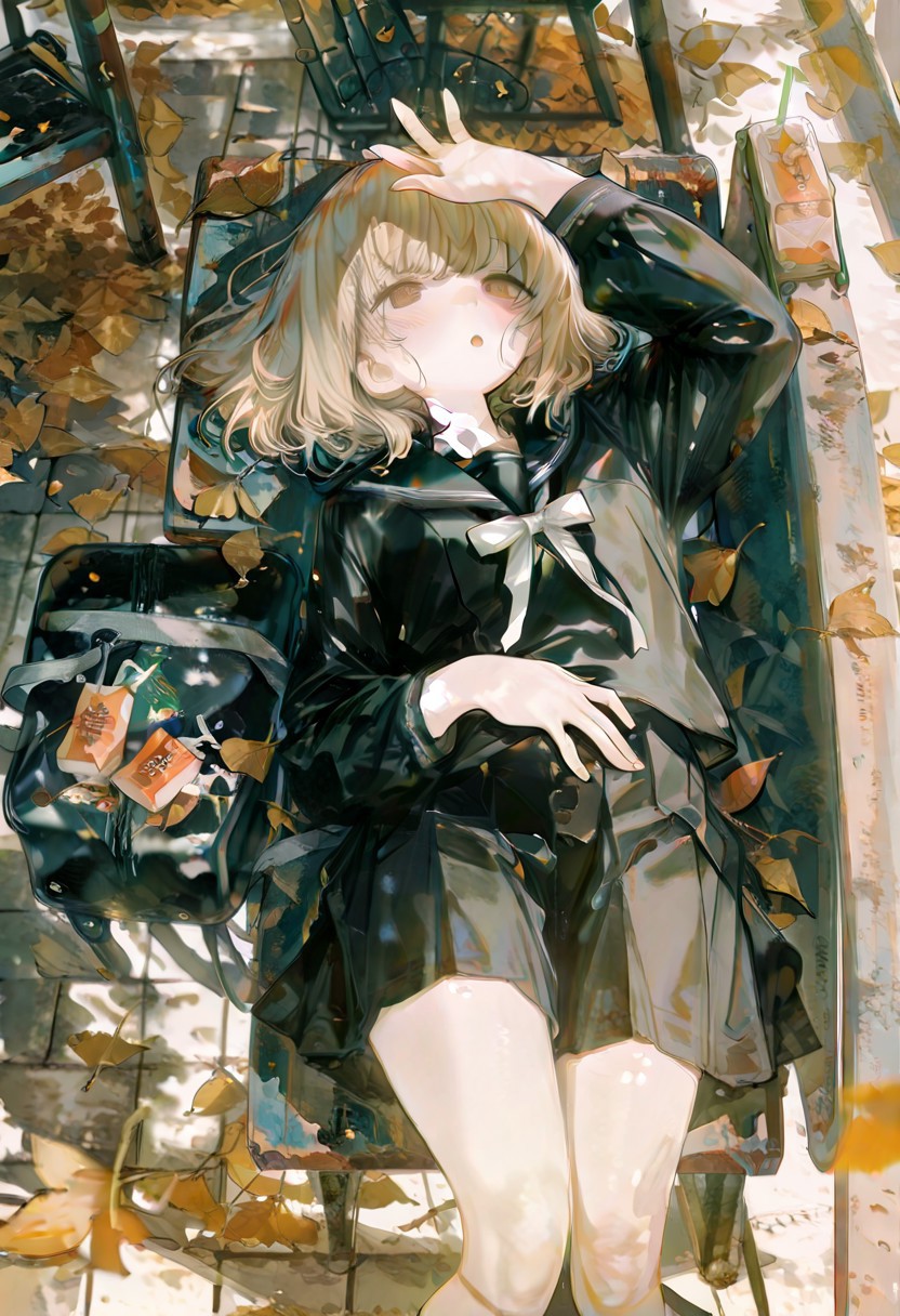 AUTUMN LEAF TEASE – PLUMP THIGHS SAILOR UNIFORM page 7 full
