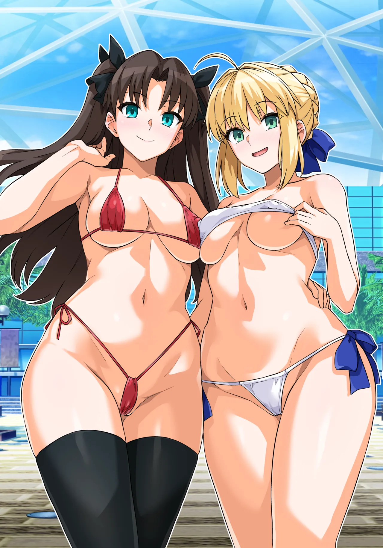 セイバーさん本表紙絵イラスト 支援者向けヌード版 page 1 full