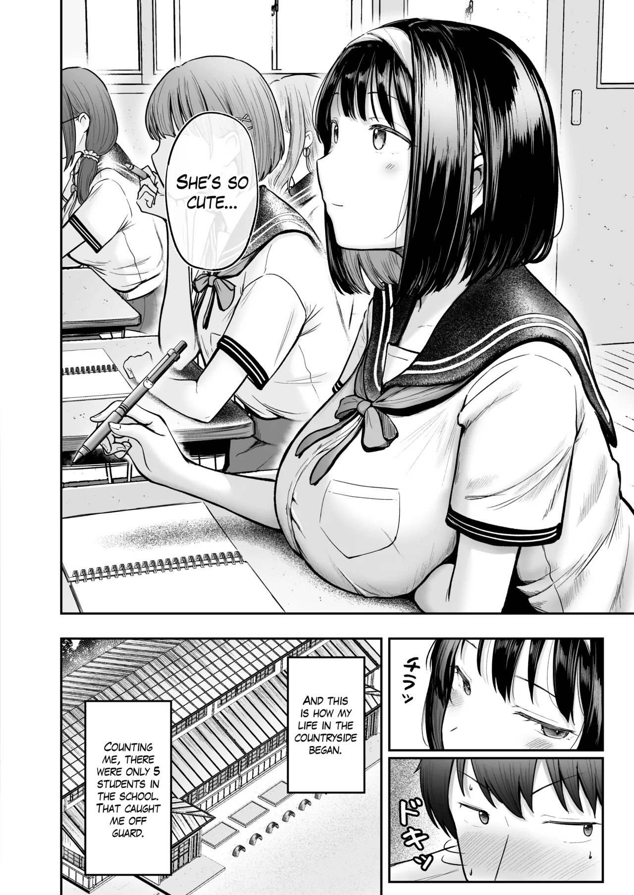 Tenkou Saki no Do-Inaka de Class no Kanojyo Kouho Tachi ga Zenin Hatsujyouki Sugiru | I was Transferred to a Countryside School where all my Female Classmates are in Heat for Me page 7 full