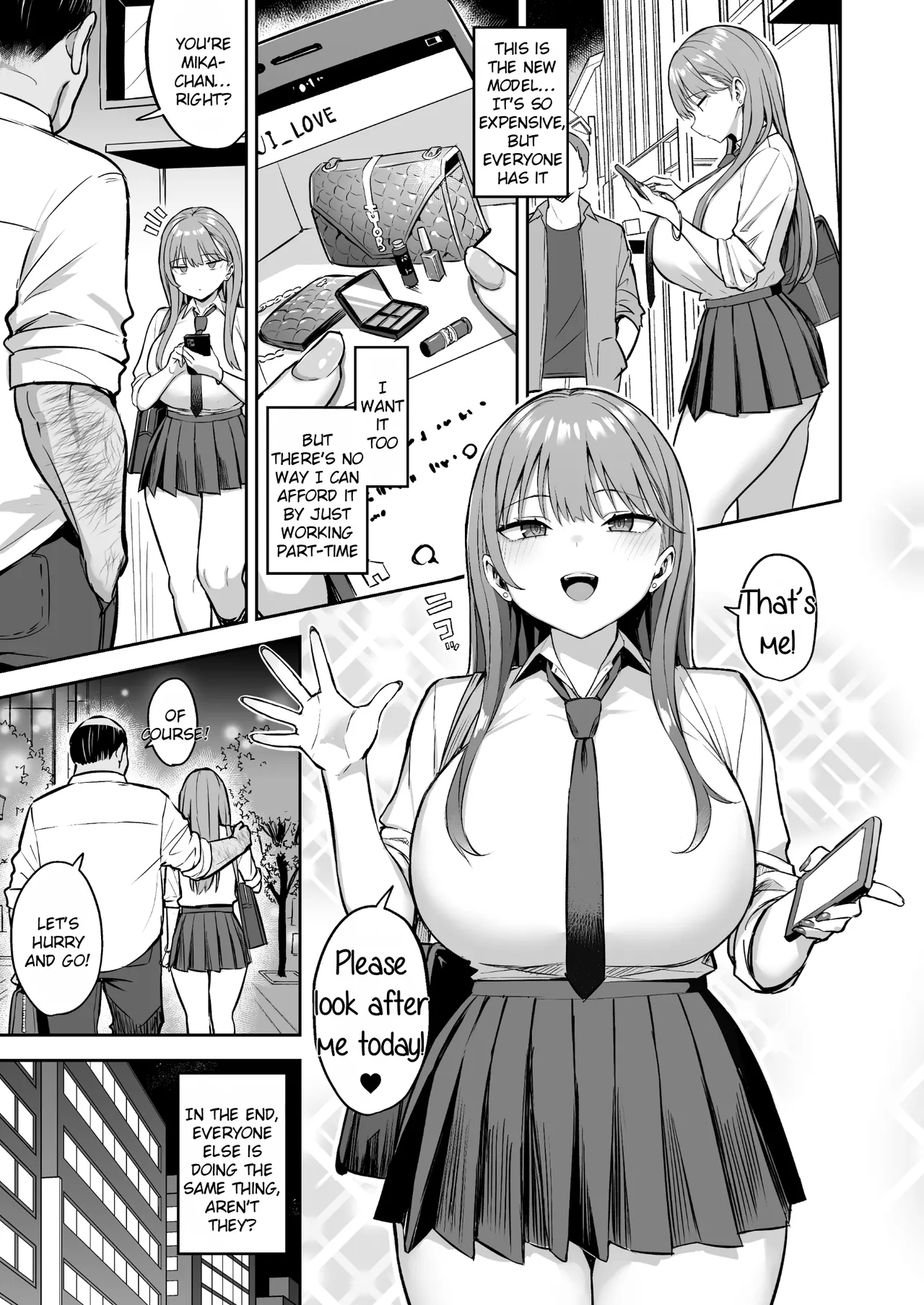Namaiki Papa Katsu Shoujo ni Seisai SEX page 3 full