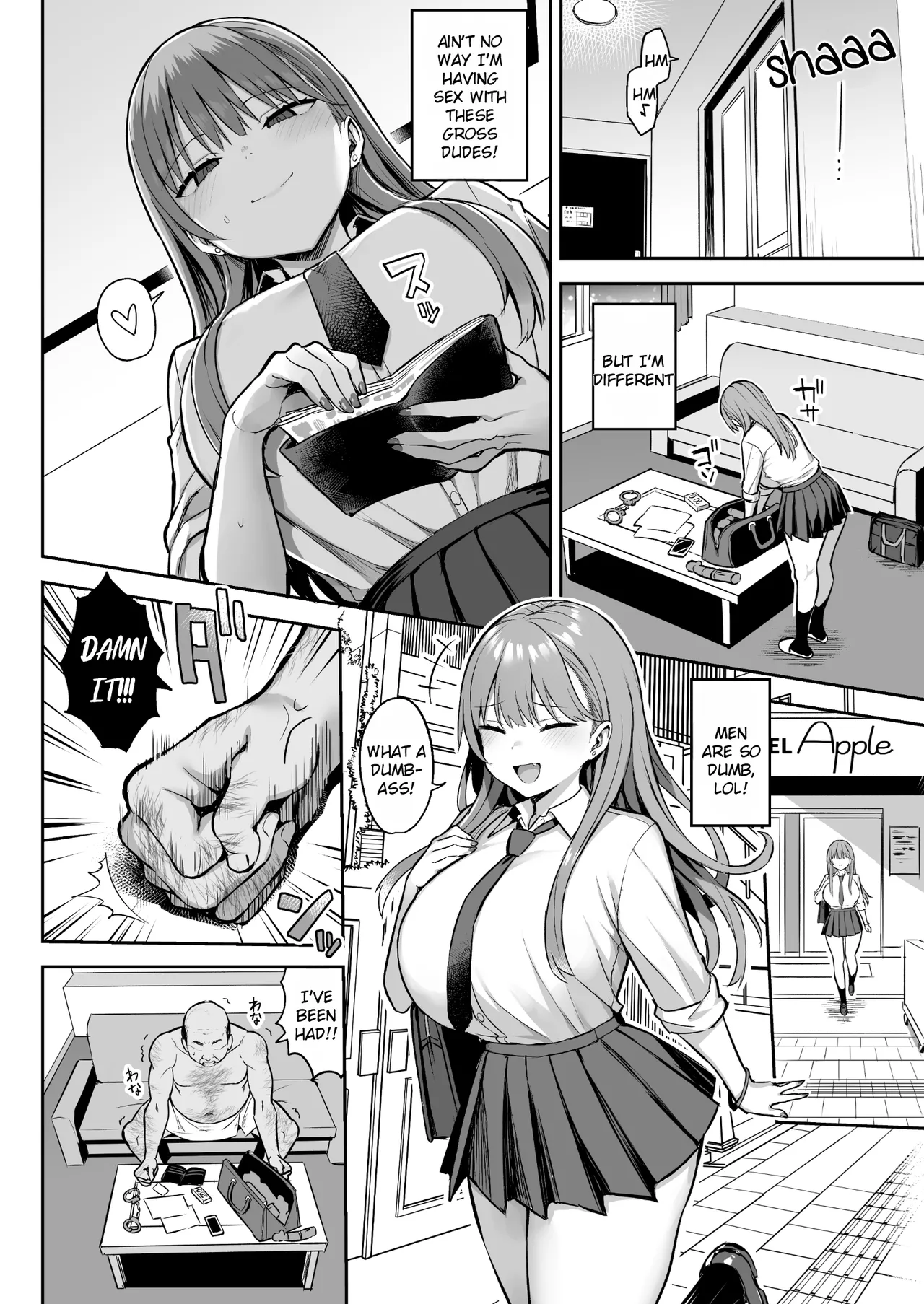 Namaiki Papa Katsu Shoujo ni Seisai SEX page 4 full