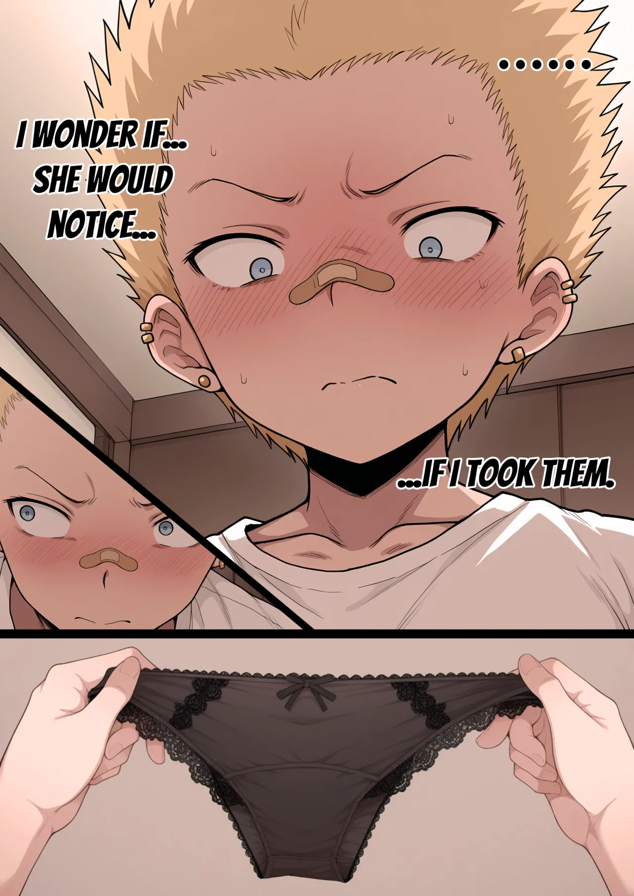Kokujin no Tenkousei NTR ru Chapter 5.5 "Mom's Panties" page 3 full