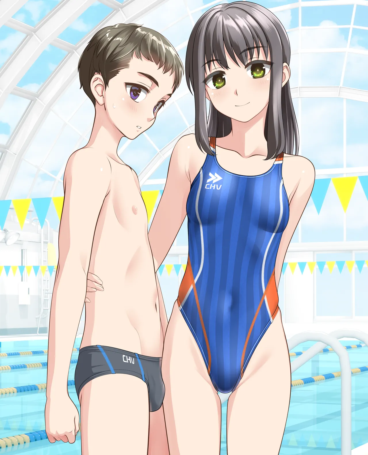 競泳水着なふたり8 page 3 full