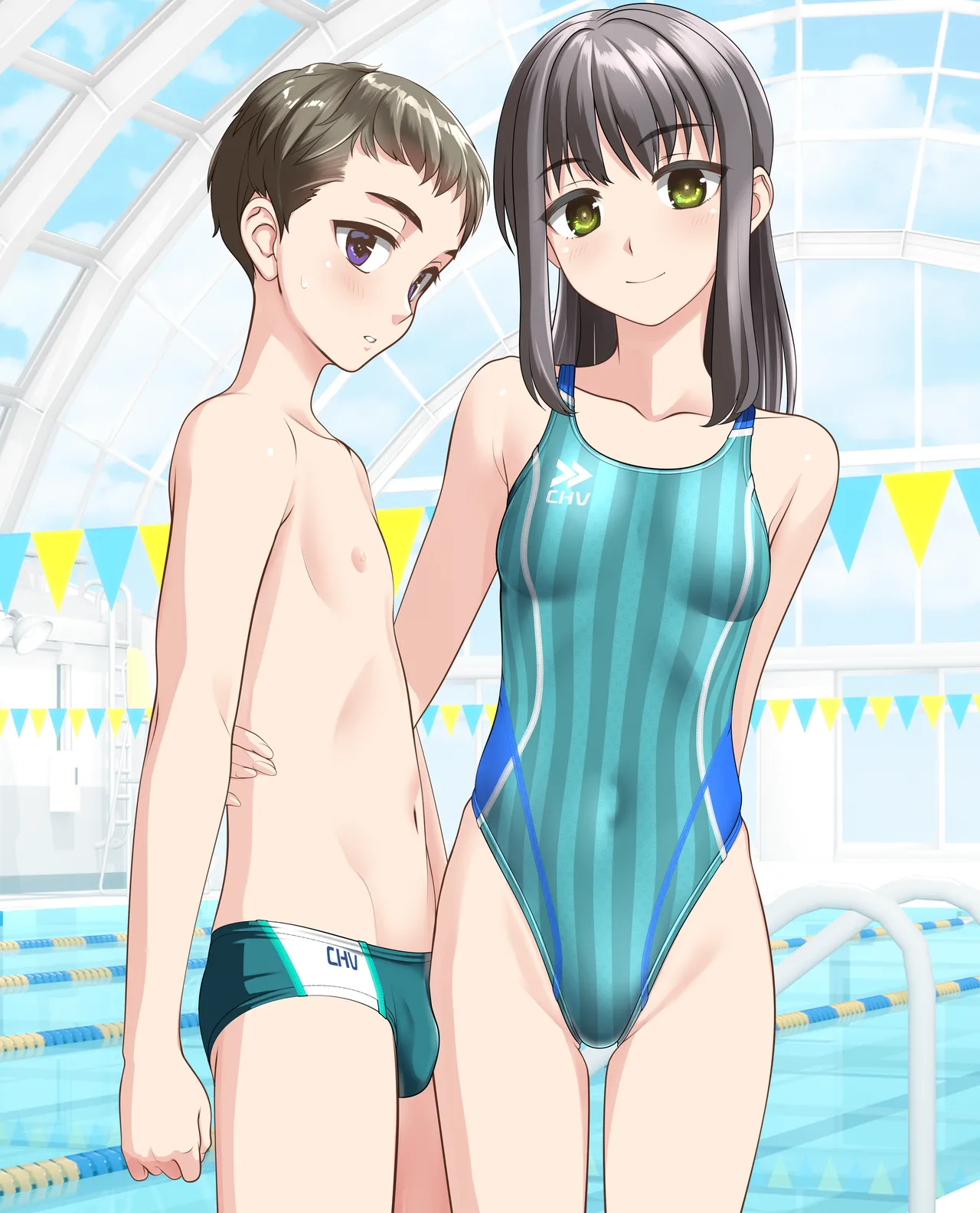 競泳水着なふたり8 page 4 full