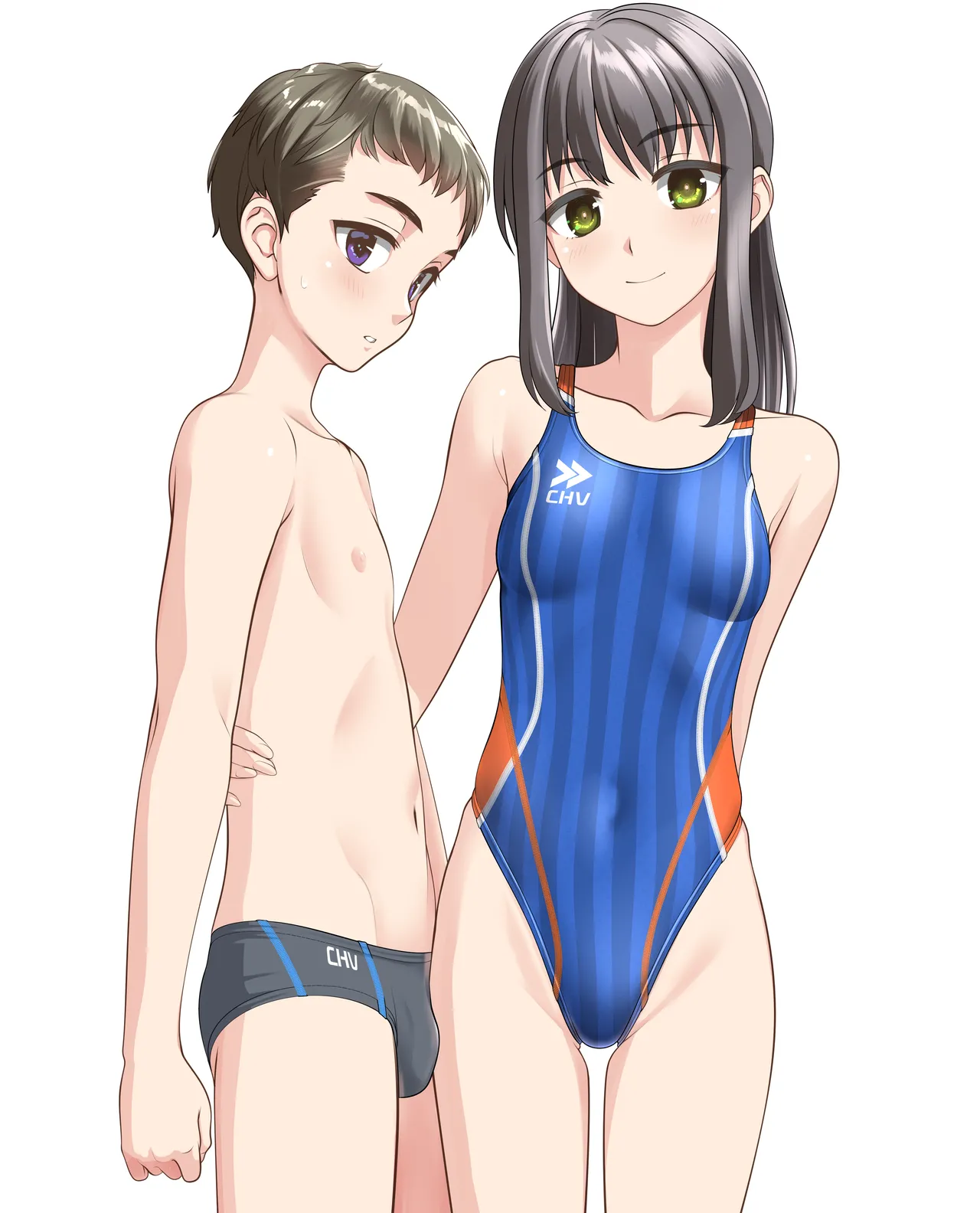 競泳水着なふたり8 page 8 full