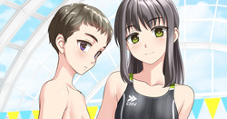 競泳水着なふたり8