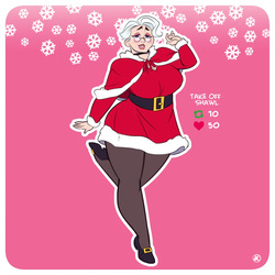 Mrs. Claus Strip Game