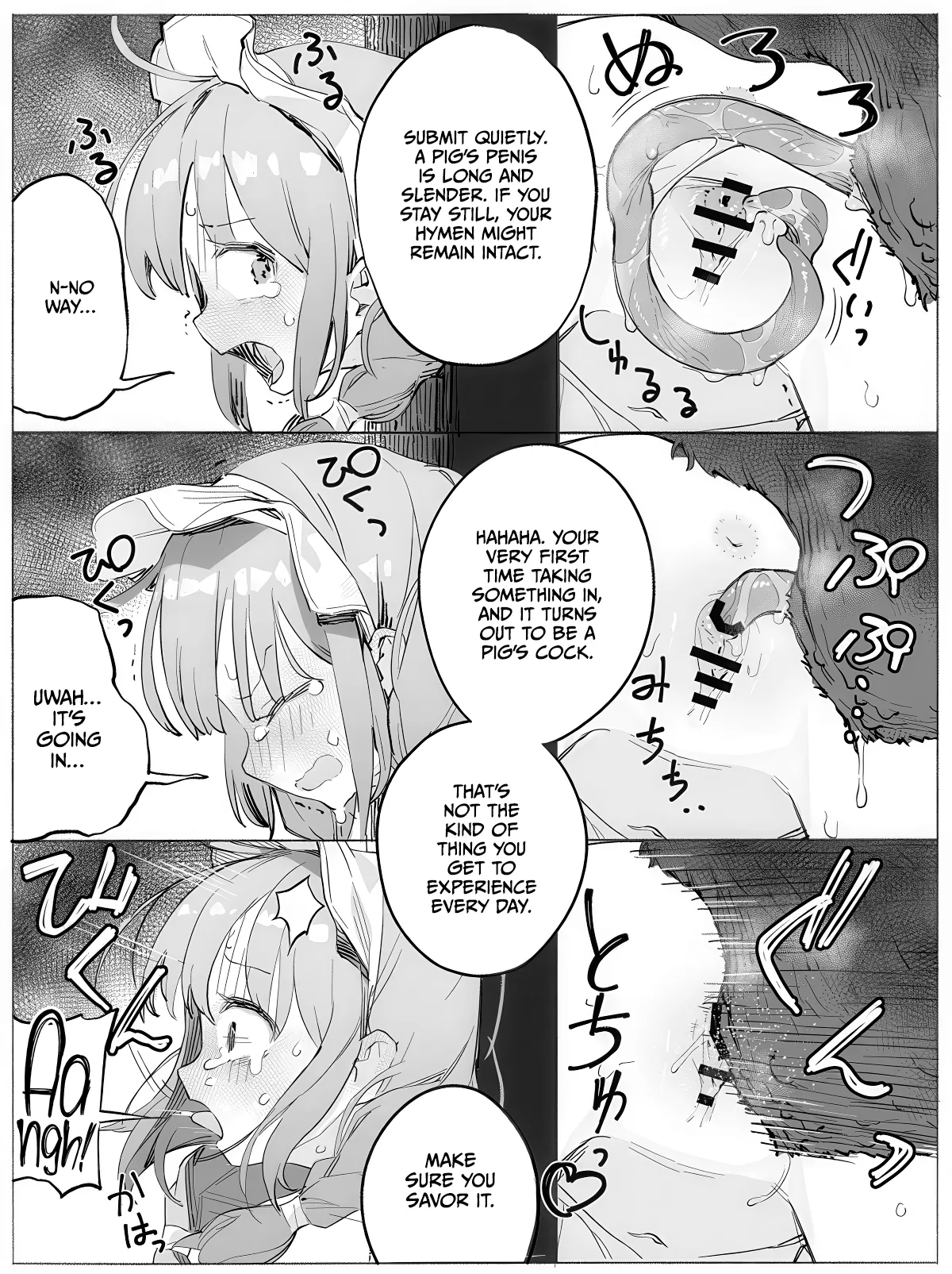 Dojikko Maid-chan Buta-san Ecchi de Kitsui Oshioki page 4 full