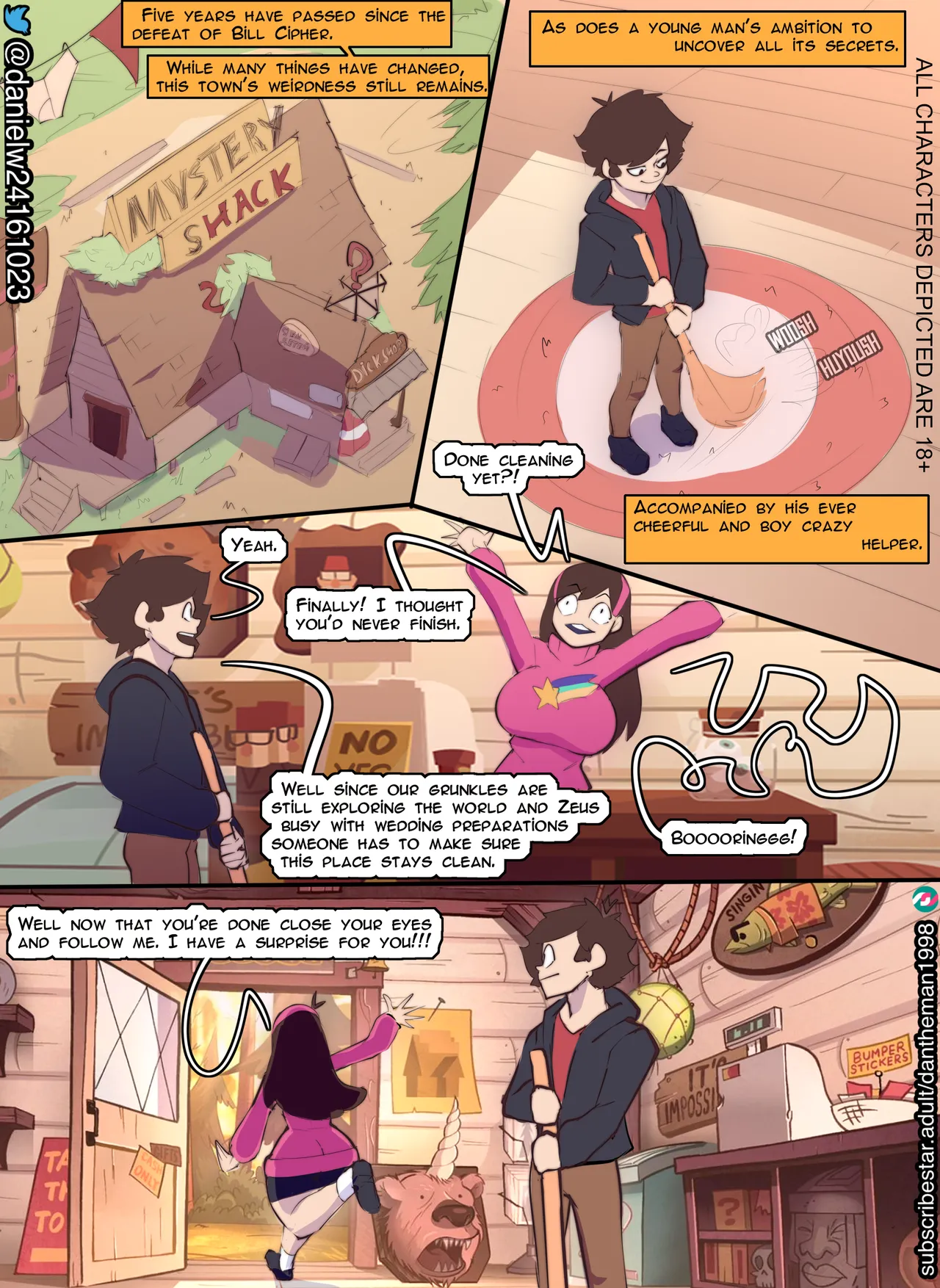 Gravity Falls: Dipper's Exxxploration page 2 full