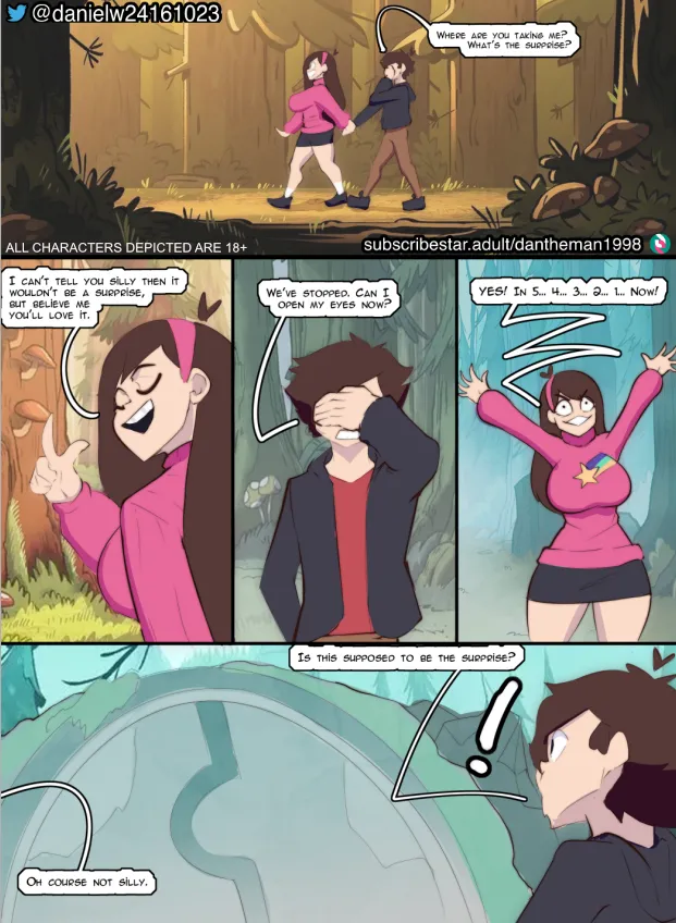 Gravity Falls: Dipper's Exxxploration page 3 full