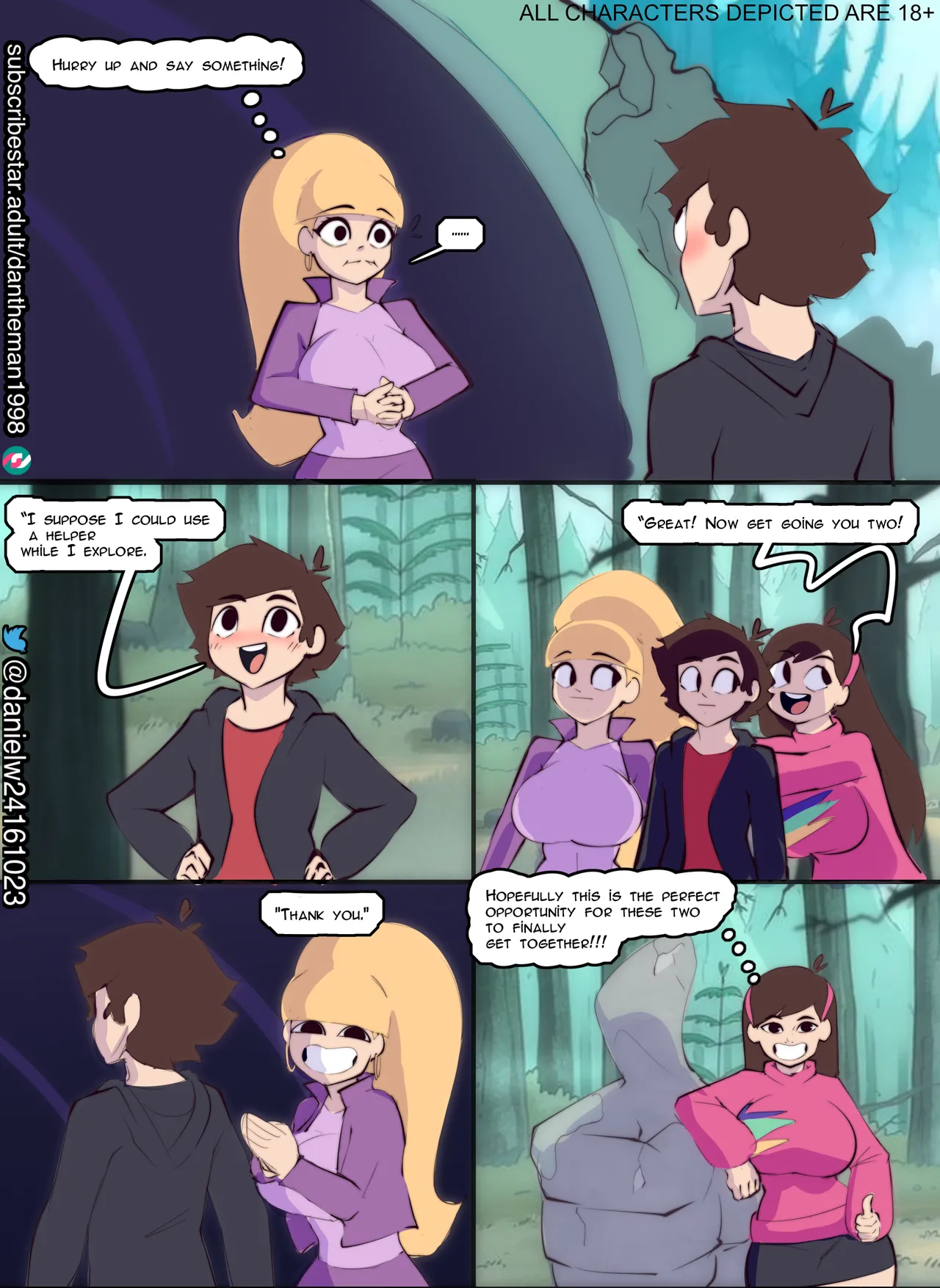 Gravity Falls: Dipper's Exxxploration page 5 full