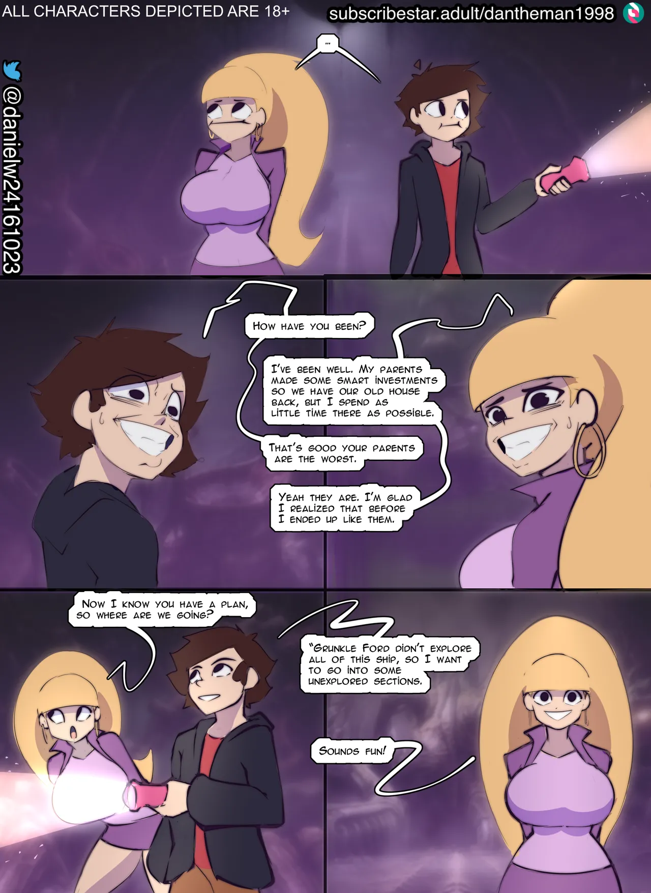 Gravity Falls: Dipper's Exxxploration page 6 full