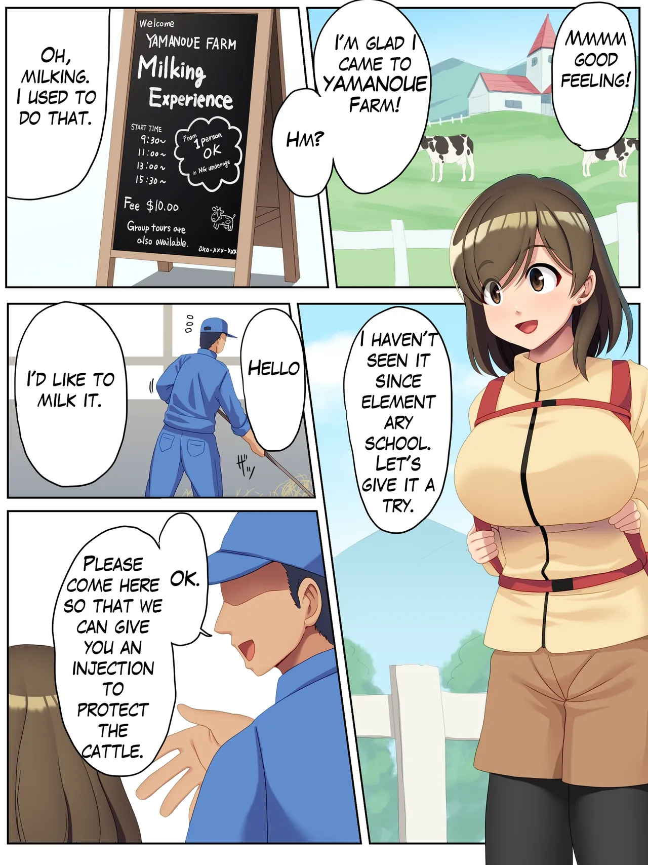 A girl who becomes a cow girl page 1 full