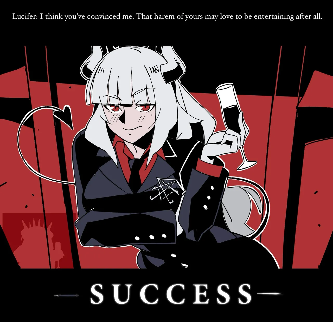 Helltaker Fanart Madness  Lucifer chapter colorized page 8 full