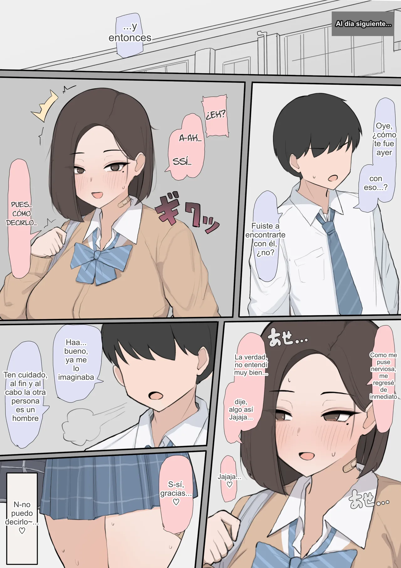 Idenshi matchingu seido de osananajimi o ubawa reru NTR｜Una Amiga de la Infancia Arrebatada Gracias a una Organización de Compativilidad Genética page 9 full