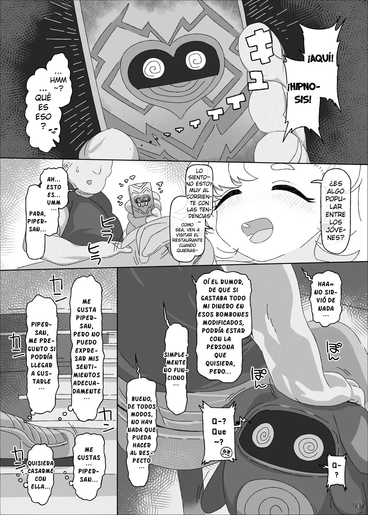 Piper vs Saimin Oji-san｜Piper vs Señor Hipnotista page 3 full