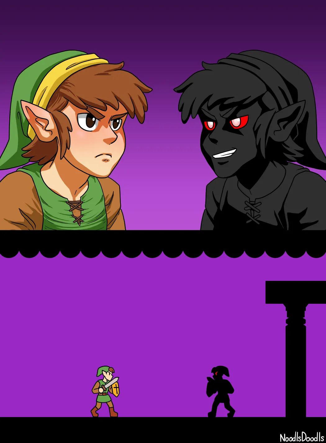 Link vs Dark Link: Make Love, Not War page 1 full