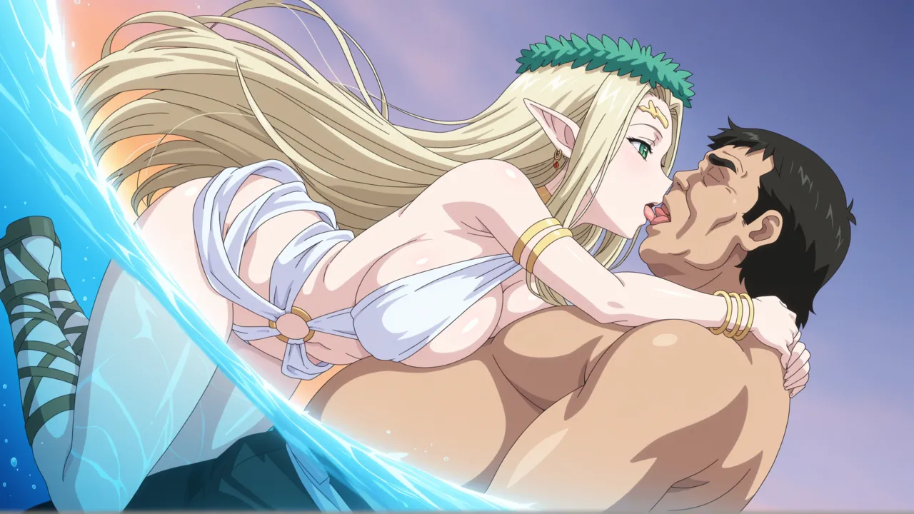 黒獣 〜気高き聖女は白濁に染まる〜 光エルフの女王 セレスティン 青いプールで寝取 page 1 full