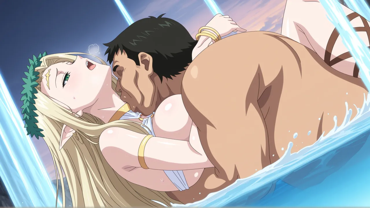 黒獣 〜気高き聖女は白濁に染まる〜 光エルフの女王 セレスティン 青いプールで寝取 page 5 full