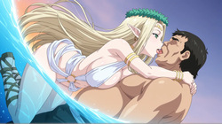 黒獣 〜気高き聖女は白濁に染まる〜 光エルフの女王 セレスティン 青いプールで寝取