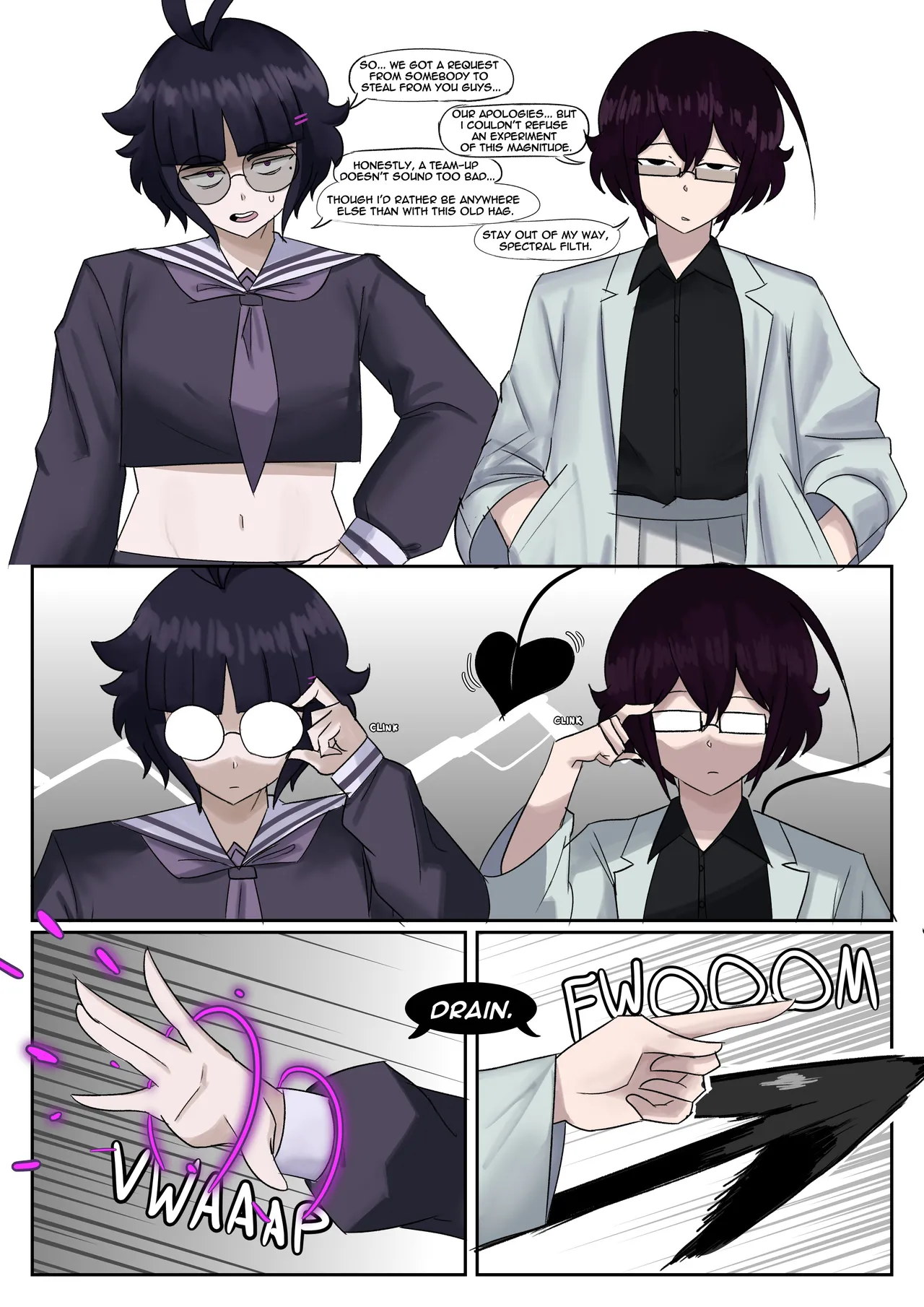 Keiko and Tomiko Halloween Comic page 1 full