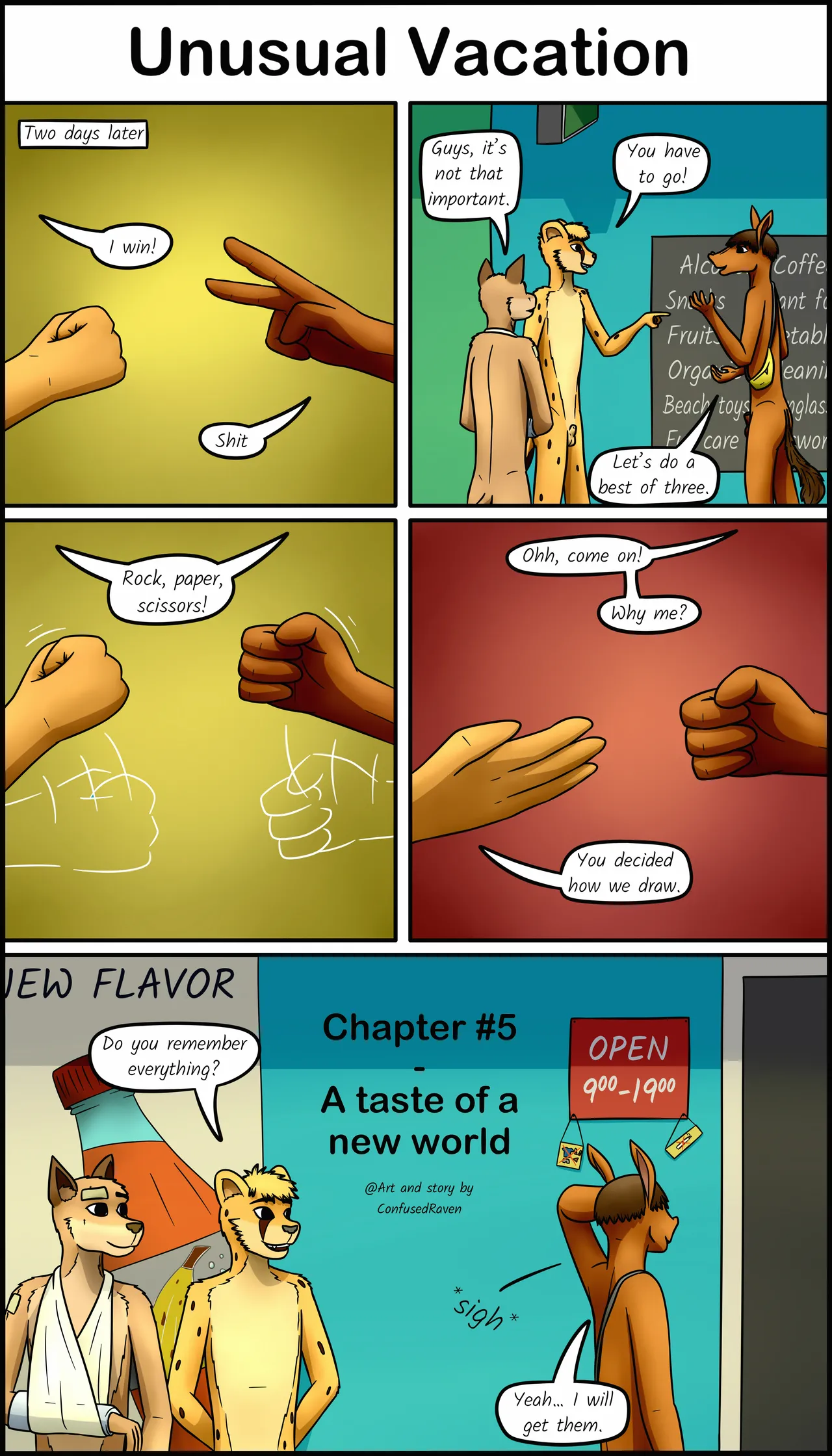 Unusual Vacation #5 - A taste of a new world page 1 full