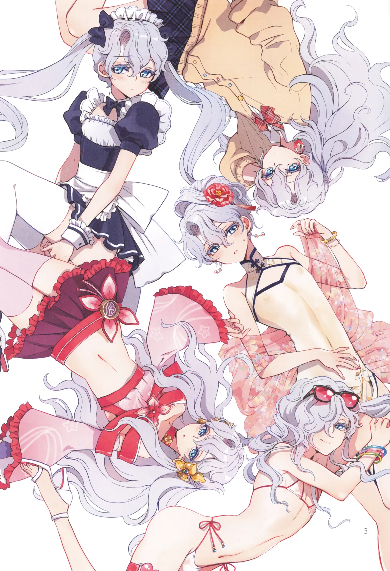 ヒューガ社長がいろんな女装させられるシリーズまとめ 再録集1 page 3 full