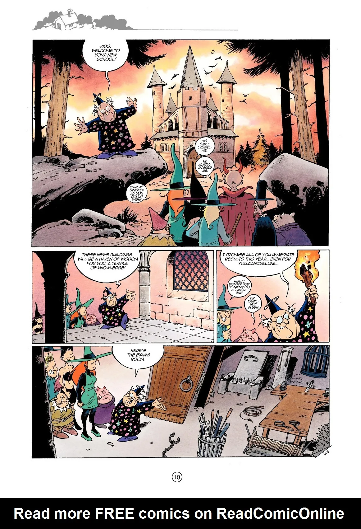 Mélusine #11 - Gilson &amp; Clarke - Mélusine and the School of Witchcraft, 2003 page 10 full