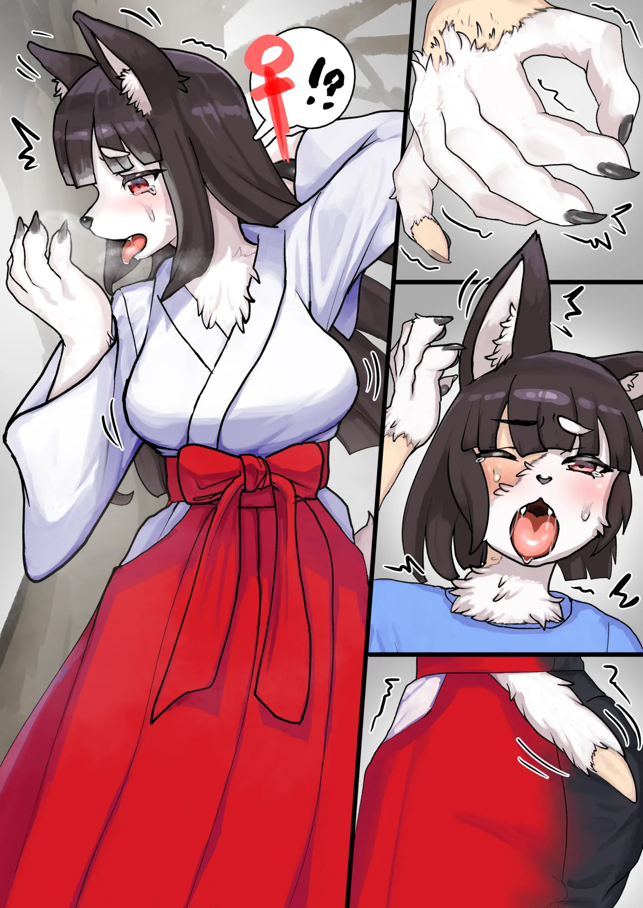Destroying the Shrine and Turning into a Female Kemono  page 2 full