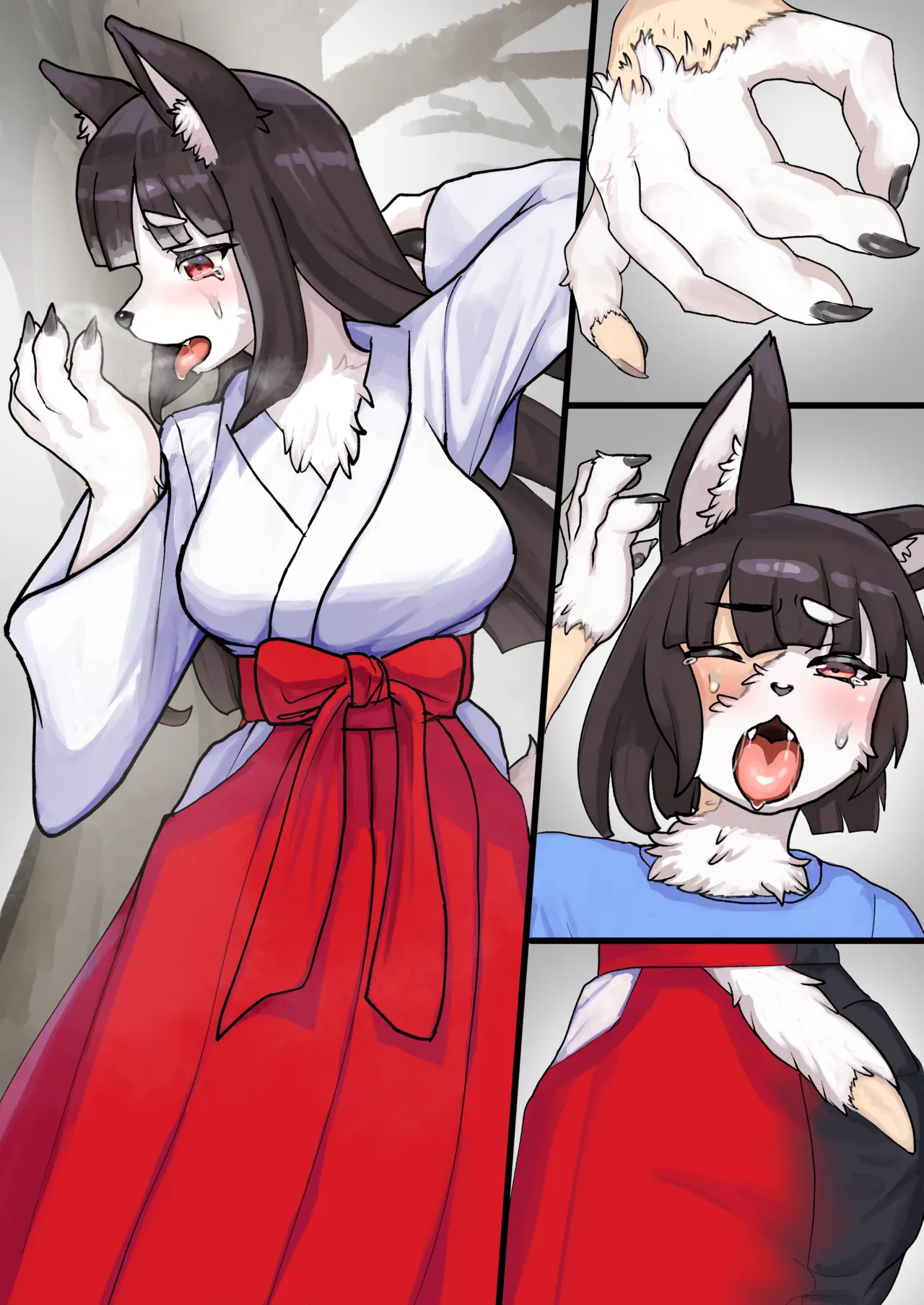 Destroying the Shrine and Turning into a Female Kemono  page 4 full