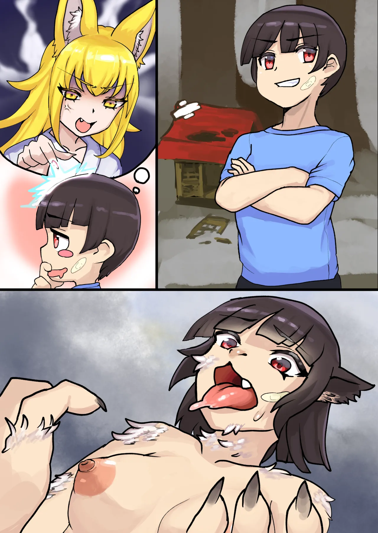 Destroying the Shrine and Turning into a Female Kemono  page 7 full