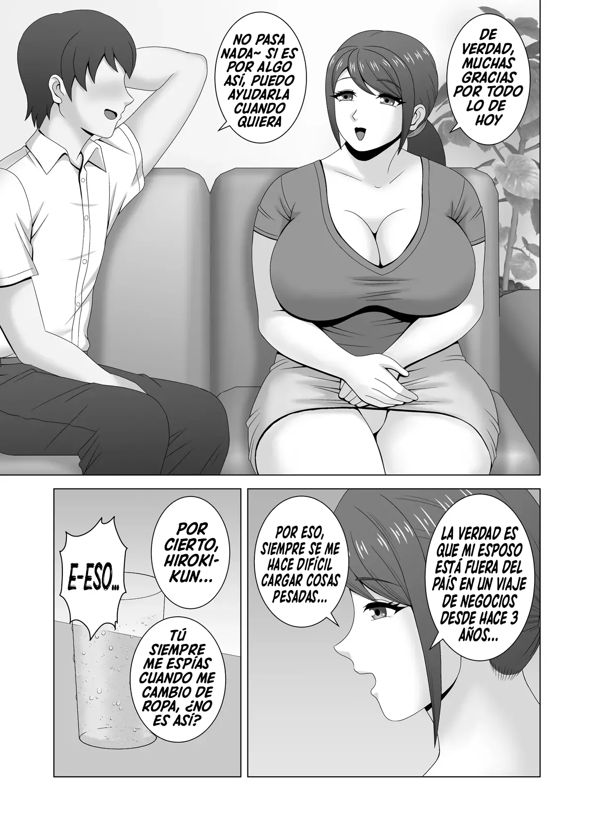 Muchimuchi Hitozuma no Midara na Yuuwaku｜La Erótica Seducción De Una Esposa Regordeta page 8 full