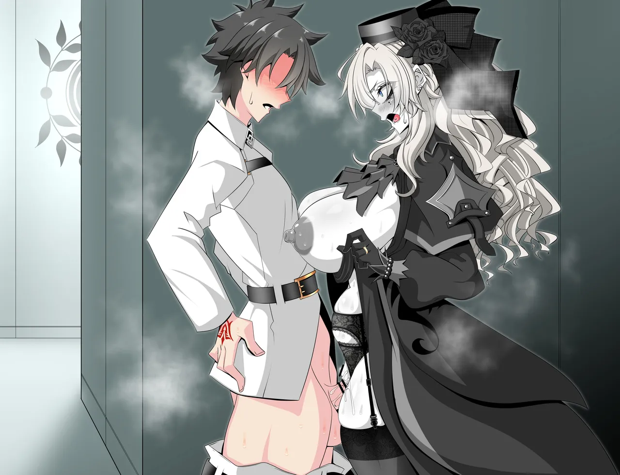 『Kriemhild and Pure Love NTR Cheating Erotica: A Close Call in the Hallway』- Limited Strip Version - page 9 full