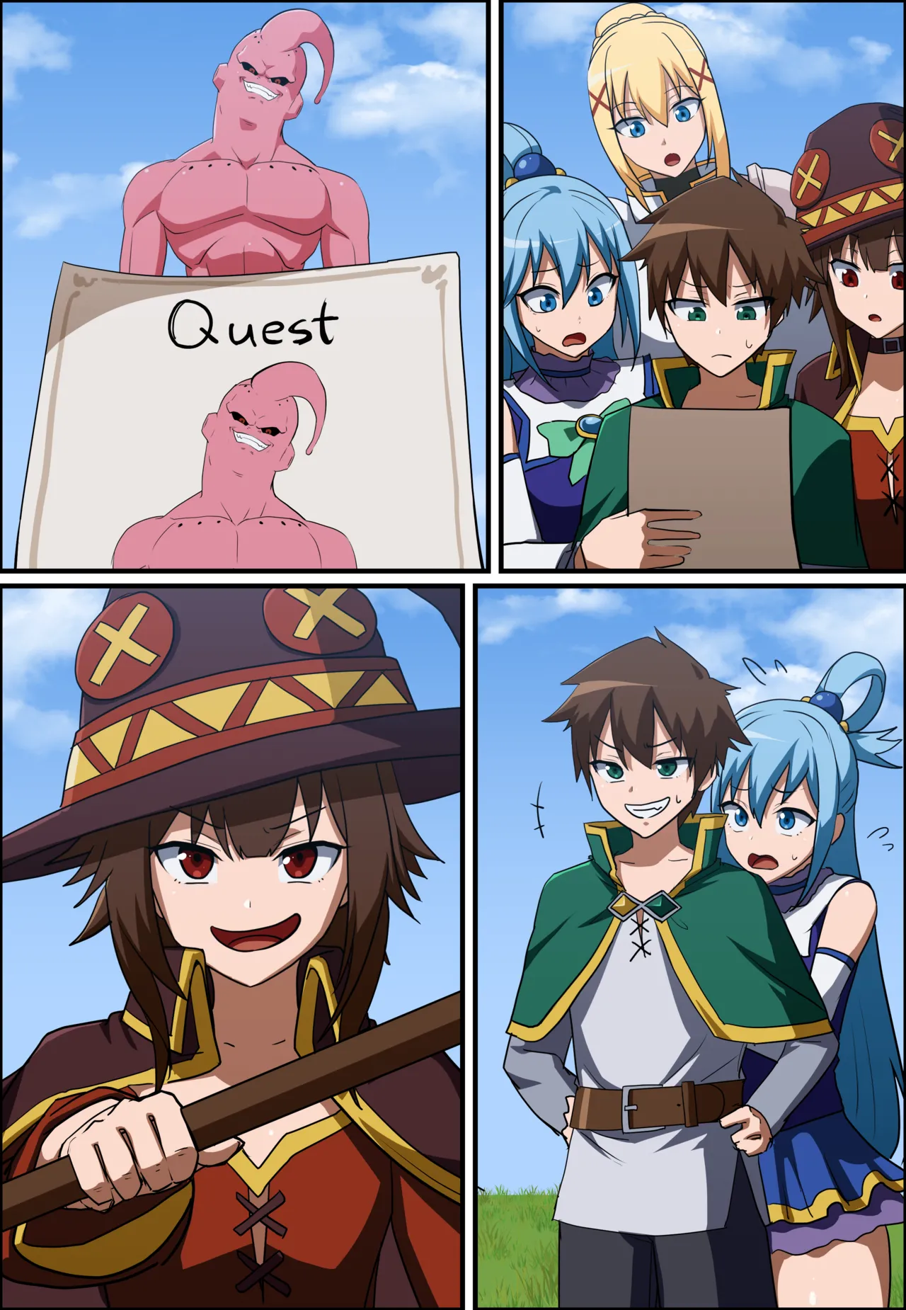 KONOSUBA - Kazuma Satou / Aqua / Megumin / Darkness page 3 full