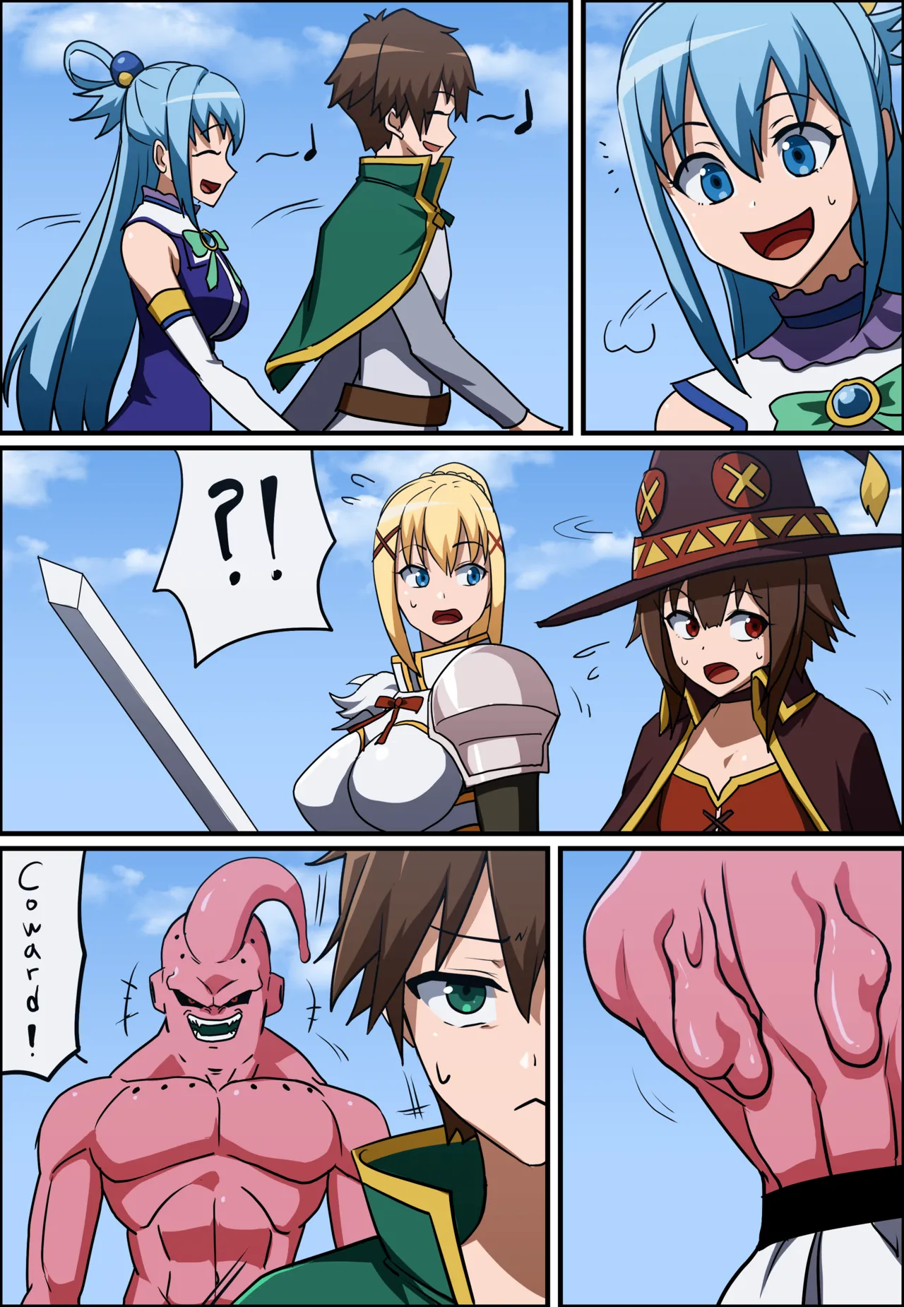 KONOSUBA - Kazuma Satou / Aqua / Megumin / Darkness page 5 full