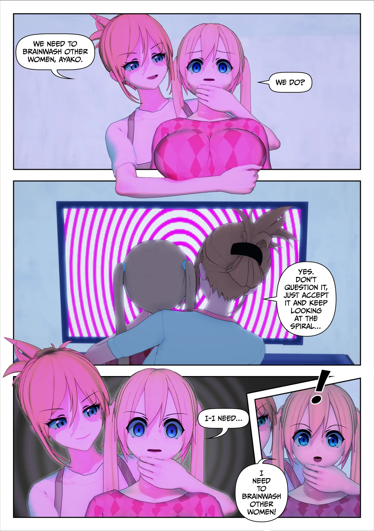 Tamako and Ayaka in - Hypnotized Hypnotist page 5 full
