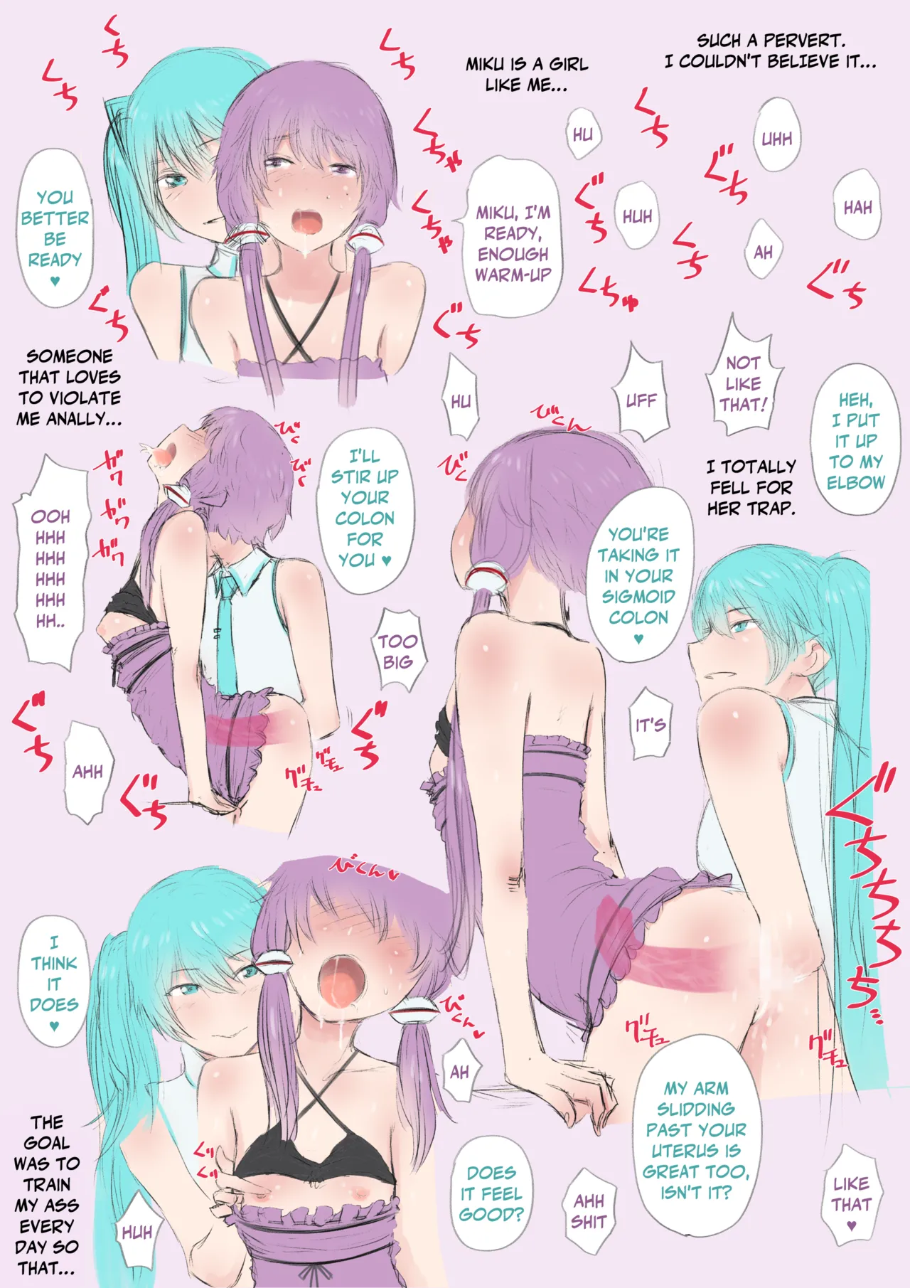 Hatsune Miku completely destroys Yuzuki Yukari's anus page 3 full
