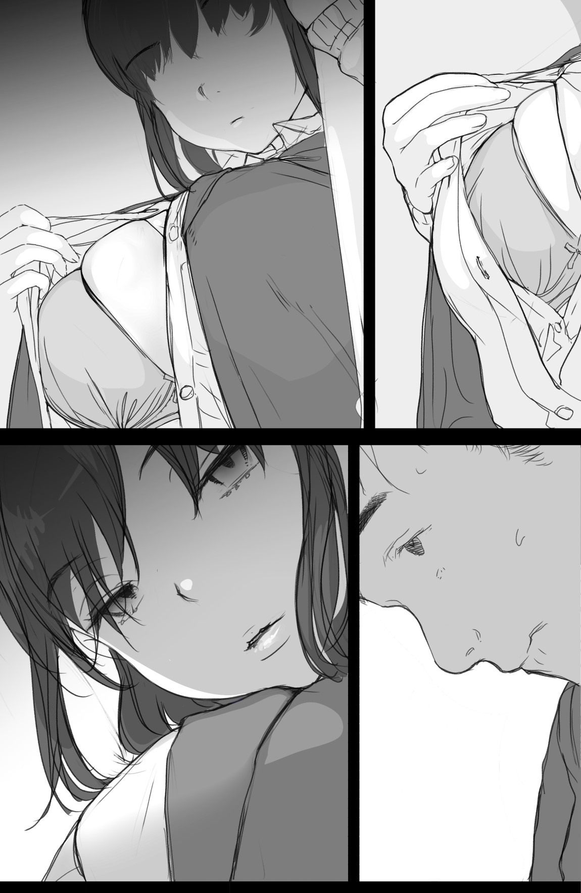 Tsuukin Densha de Oppai o Mise ni Kuru Musume ga Ite Komattemasu｜Estoy teniendo problemas con la chica que me enseña sus pechos en el tren de camino al trabajo cada vez que estamos cerca page 10 full