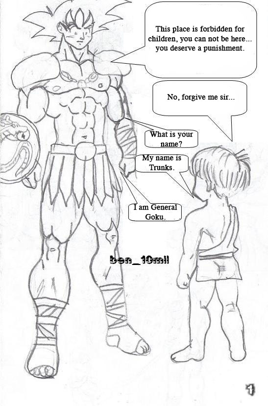 General Goku and little Trunks page 2 full