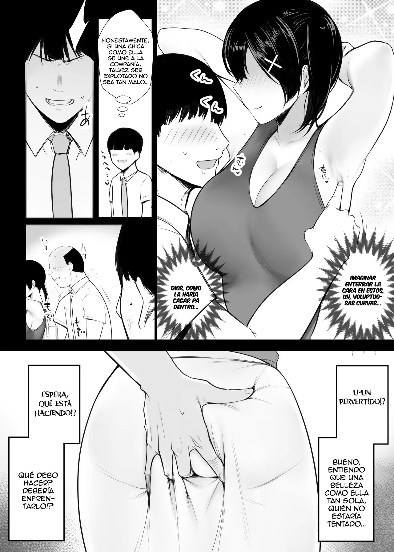 Kyonyuu OL Fujisaki Karin wa Netorare Moyou o Misetsuketai!｜La Oficinista Tetona Fujisaki Karin Quiere Mostrar sus Tendencias Infieles page 4 full