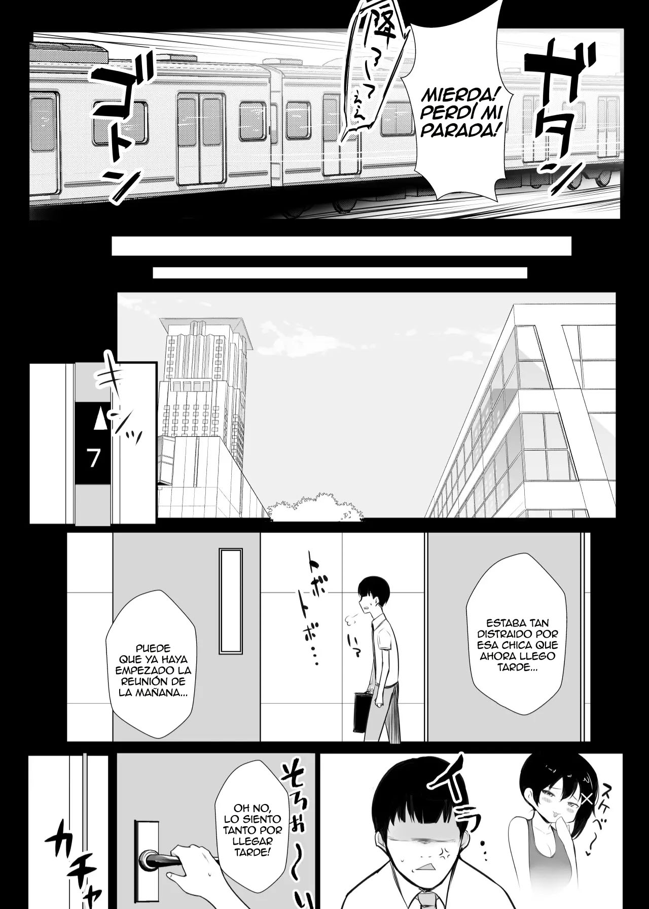 Kyonyuu OL Fujisaki Karin wa Netorare Moyou o Misetsuketai!｜La Oficinista Tetona Fujisaki Karin Quiere Mostrar sus Tendencias Infieles page 9 full