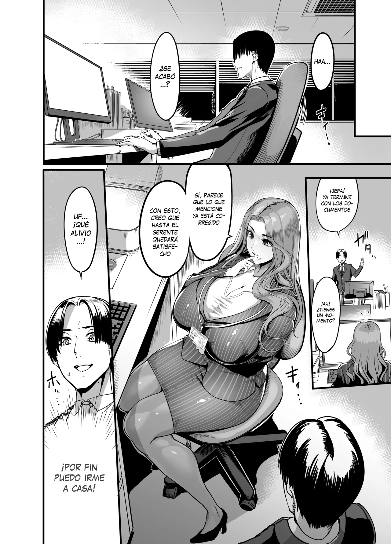 Sawatta dake de Iku Onna Shokuba no Babaa Senpai｜La mujer que se excita con solo tocarla - La vieja bruja del trabajo page 9 full