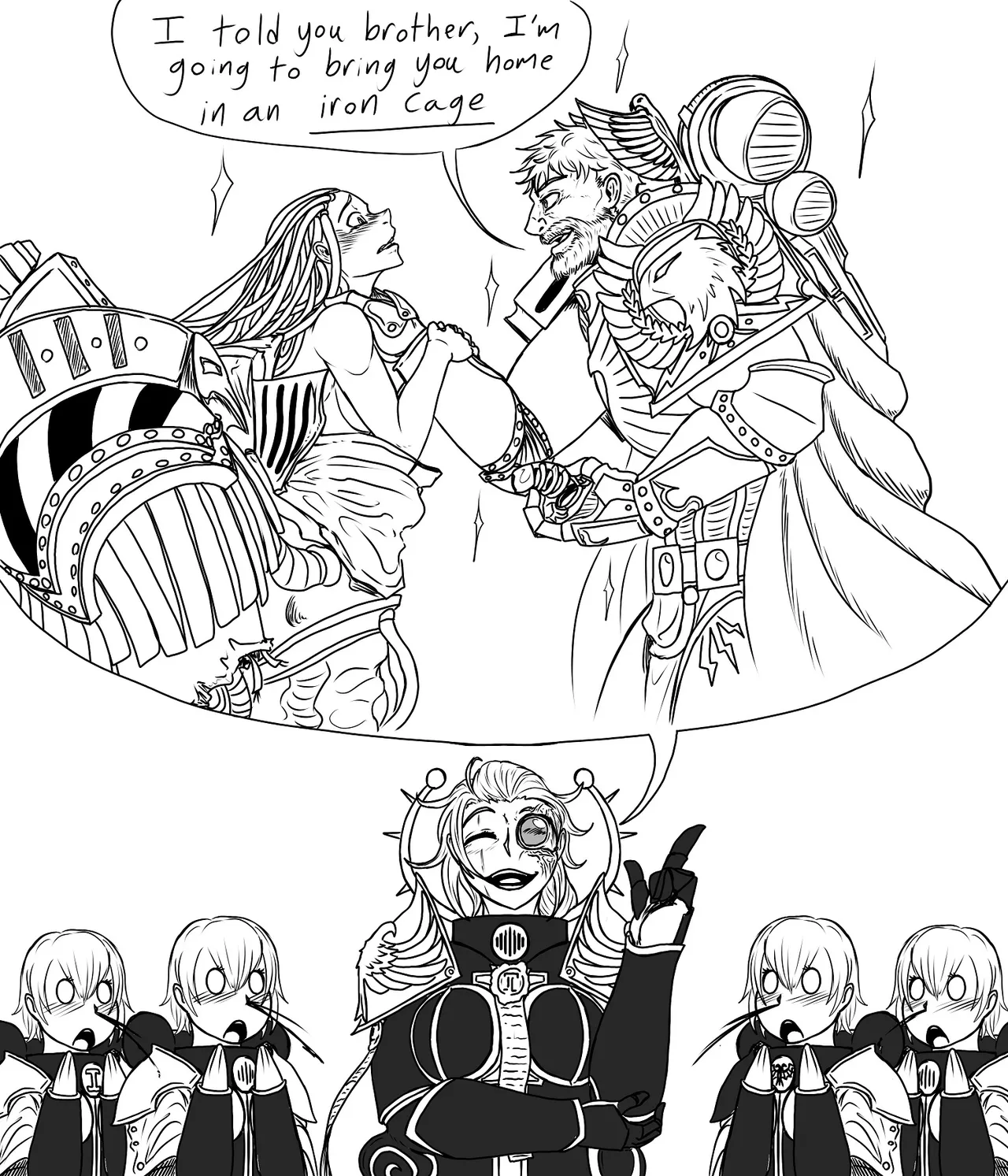 Sororitas Stories and Warhammer Art page 1 full