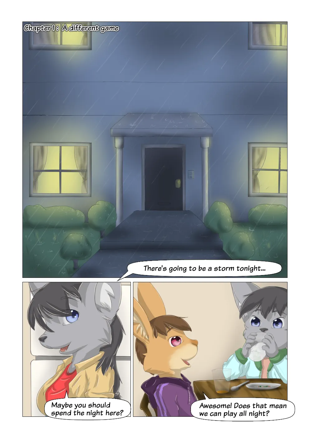 -  Sleepover Party page 3 full
