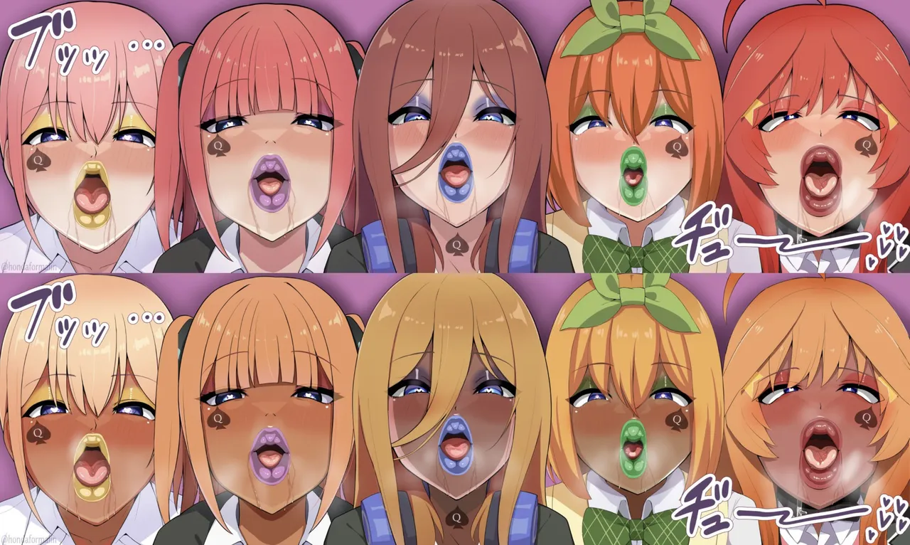 The Quintessential Quintuples Blowjob and CG art Collection page 1 full