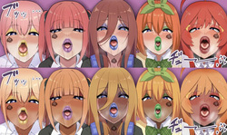 The Quintessential Quintuples Blowjob and CG art Collection